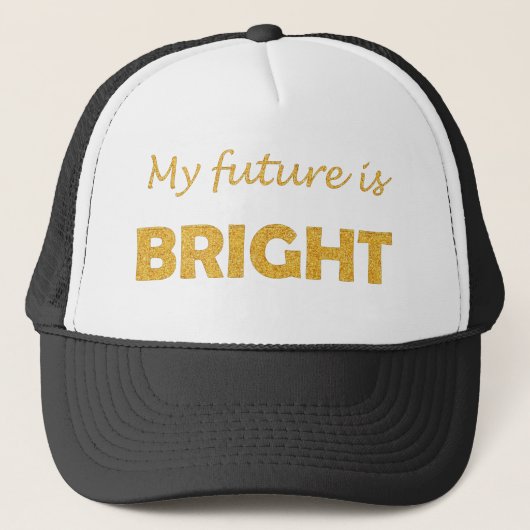 Meine Zukunft ist gut Truckerkappe (Vorderseite)