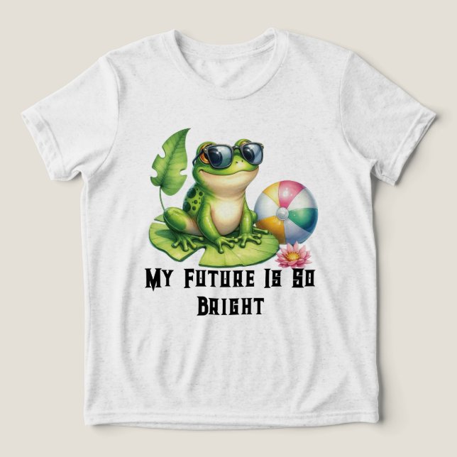 Meine Zukunft ist so hell Tri-Blend Shirt (Design Vorderseite)
