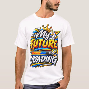 Meine Zukunft lädt – Motivations-Fortschrittsbalke T-Shirt