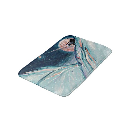 Meine zukünftige Zuhause im Weltraum Badematte (Schrägansicht)