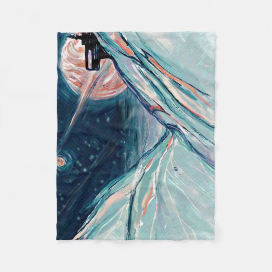 Meine zukünftige Zuhause im Weltraum Fleecedecke (Vorderseite)