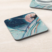 Meine zukünftige Zuhause im Weltraum Getränkeuntersetzer (Linke Seite)