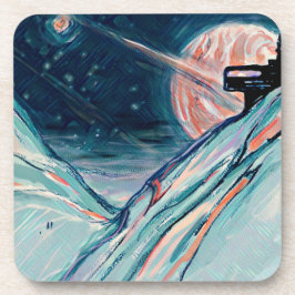 Meine zukünftige Zuhause im Weltraum Getränkeuntersetzer