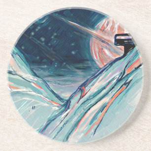 Meine zukünftige Zuhause im Weltraum Getränkeuntersetzer