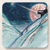 Meine zukünftige Zuhause im Weltraum Getränkeuntersetzer (Vorderseite)