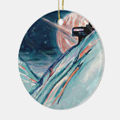 Meine zukünftige Zuhause im Weltraum Keramik Ornament (Links)