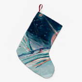 Meine zukünftige Zuhause im Weltraum Kleiner Weihnachtsstrumpf (Vorderansicht (hängend))