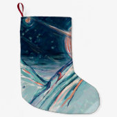 Meine zukünftige Zuhause im Weltraum Kleiner Weihnachtsstrumpf (Vorderseite)