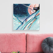 Meine zukünftige Zuhause im Weltraum Leinwanddruck (Insitu (Wohnzimmer))