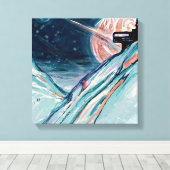 Meine zukünftige Zuhause im Weltraum Leinwanddruck (Insitu (Holzboden))