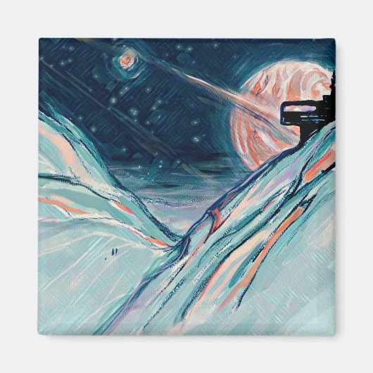 Meine zukünftige Zuhause im Weltraum Magnet (Vorne)