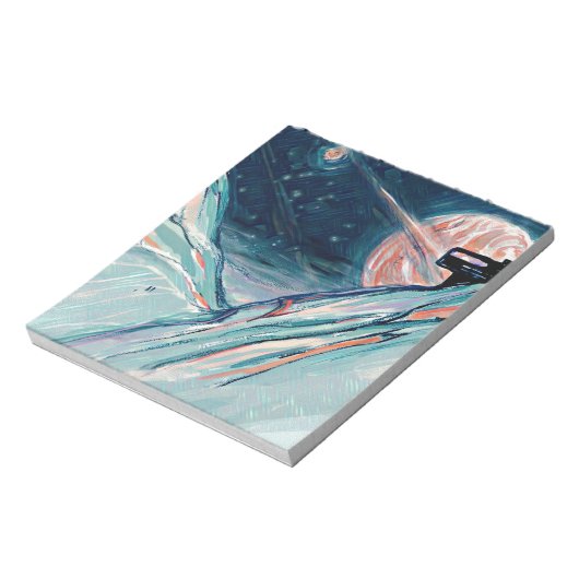 Meine zukünftige Zuhause im Weltraum Notizblock (Rotiert)