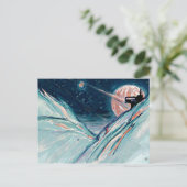 Meine zukünftige Zuhause im Weltraum Postkarte (Stehend Vorderseite)