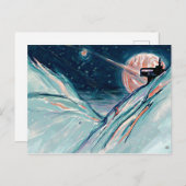 Meine zukünftige Zuhause im Weltraum Postkarte (Vorne/Hinten)