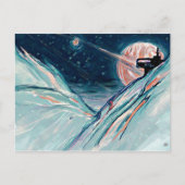 Meine zukünftige Zuhause im Weltraum Postkarte (Vorderseite)