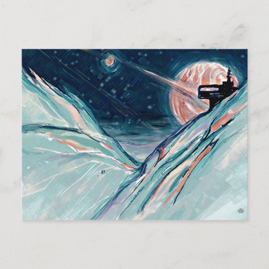 Meine zukünftige Zuhause im Weltraum Postkarte (Vorderseite)