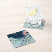 Meine zukünftige Zuhause im Weltraum Rechteckiger Pappuntersetzer (Vor Ort)