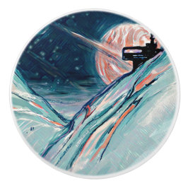 Meine zukünftige Zuhause zur Weltraumkunst Keramikknauf