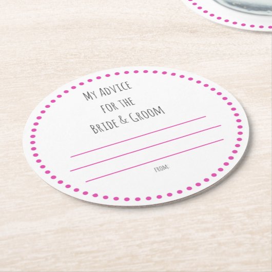 meine "zwei Cent" Runder Pappuntersetzer (Angewinkelt)