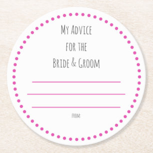 meine "zwei Cent" Runder Pappuntersetzer