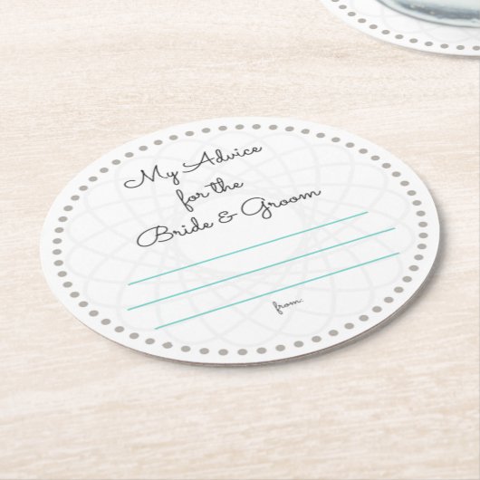 meine "zwei Cent" Runder Pappuntersetzer (Angewinkelt)