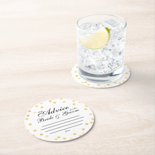 meine "zwei Cent" Runder Pappuntersetzer (Vor Ort)