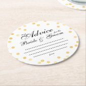 meine "zwei Cent" Runder Pappuntersetzer (Angewinkelt)