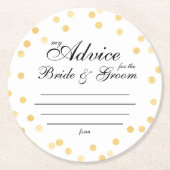 meine "zwei Cent" Runder Pappuntersetzer (Vorderseite)