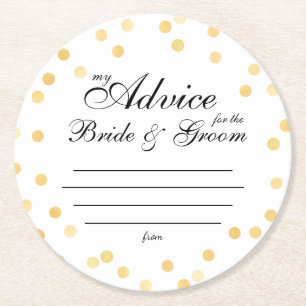 meine "zwei Cent" Runder Pappuntersetzer