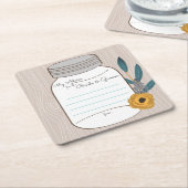 meine "zwei Cents " Rechteckiger Pappuntersetzer (angewinkelt)