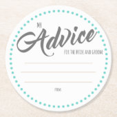 Meine "zwei Cents " Runder Pappuntersetzer (Vorderseite)