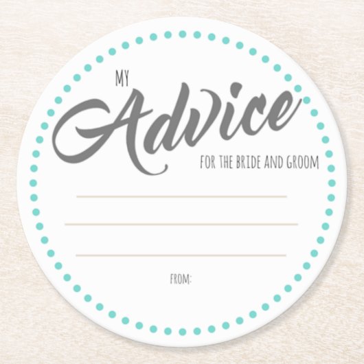 Meine "zwei Cents " Runder Pappuntersetzer (Vorderseite)