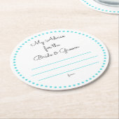 meine "zwei Cents " Runder Pappuntersetzer (Angewinkelt)