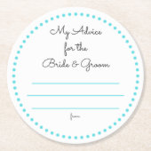 meine "zwei Cents " Runder Pappuntersetzer (Vorderseite)