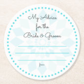 meine "zwei Cents " Runder Pappuntersetzer (Vorderseite)