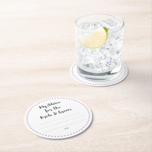 meine "zwei Cents " Runder Pappuntersetzer (Vor Ort)