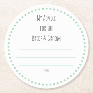 meine "zwei Cents " Runder Pappuntersetzer