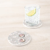 Meine zwei Cents wert (leuchtender Hintergrund) Getränkeuntersetzer (Seite)