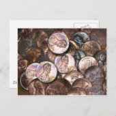 Meine zwei Cents wert Postkarte (Vorne/Hinten)