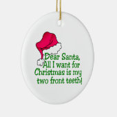 Meine zwei vorderen Zähne! Keramikornament (Rechts)