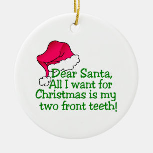 Meine zwei vorderen Zähne! Keramikornament