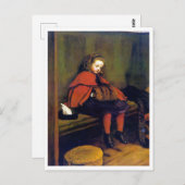 Meine zweite Predigt, John Everett Millais Postkarte (Vorne/Hinten)