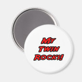 Meine Zwillingsrocks Magnet (Vorderseite/Rückseite)