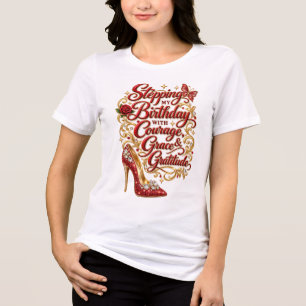 Meinen Geburtstag mit Mut und Glauben feiern T-Shi Tri-Blend Shirt