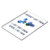 meinen Marmorscherzensatz zu verlieren Notizblock (Linke Seite)