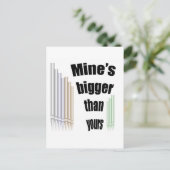 Meiner ist größer als deine Postkarte (Stehend Vorderseite)