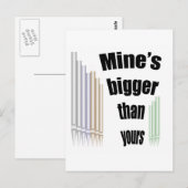 Meiner ist größer als deine Postkarte (Vorne/Hinten)