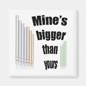 Meiner ist größer als deiner magnet (Vorne)