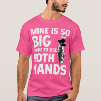 Meiner ist so groß, dass ich beide Hände frischen T-Shirt