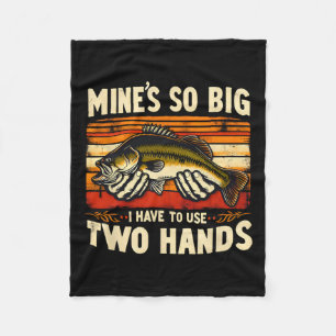 Meiner ist so groß, dass ich zwei Hände Fischer be Fleecedecke